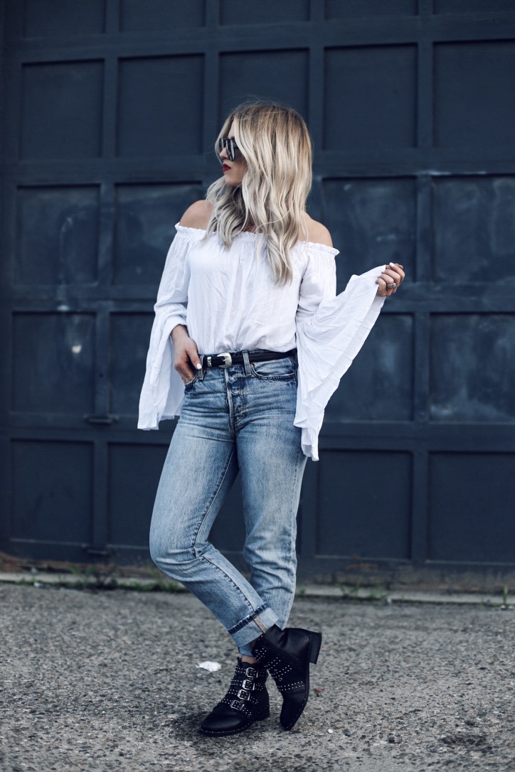 THE BEST WHITE TOP FOR SUMMER AND GIVENCHY STUDDED BOOTS DUPE - Moxie